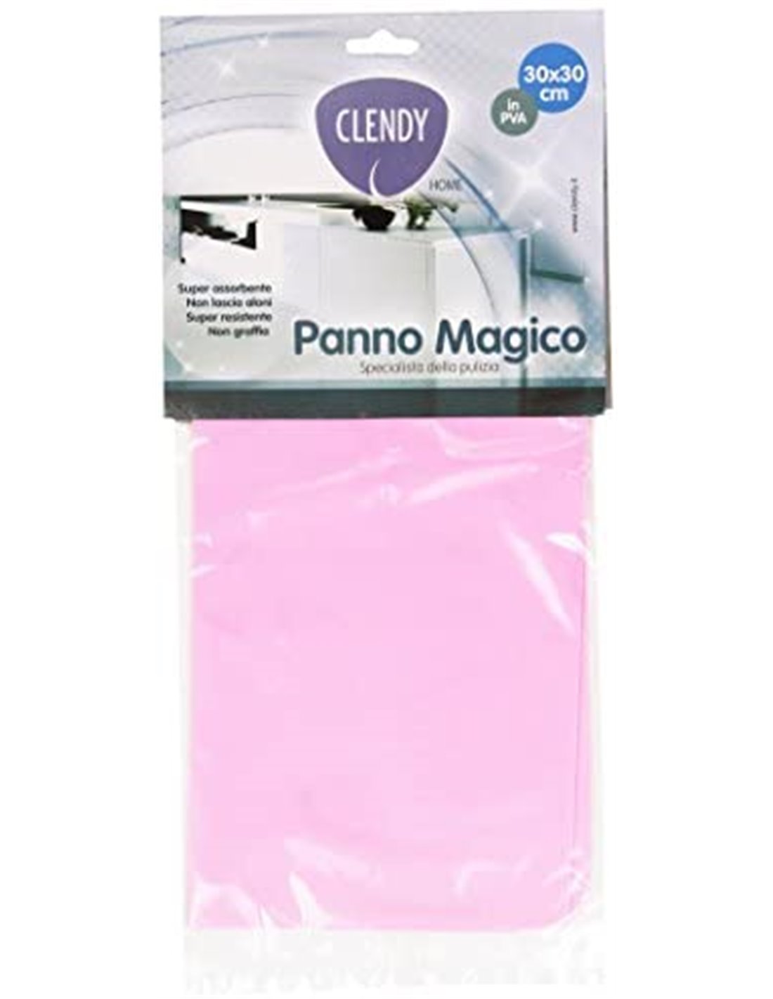 Clendy - Panno Magico, in PVA, 30 x 30 cm, Colori assortiti - [confezione  da 12]